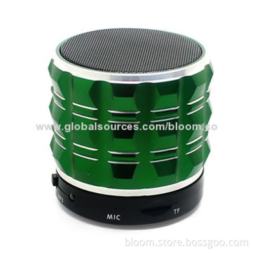 Hot Sale Aluminum Handsfree Stereo Portable Waterproof Bluetooth Speaker for iPhone 5/5S, 56 x 60mm